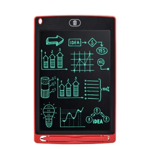 Tableta grafica de desenat pentru copii de 8.5 inch diagonala, cu buton de stergere si creion