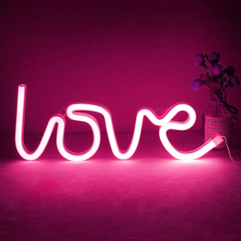 Semn Led Love tub silicon