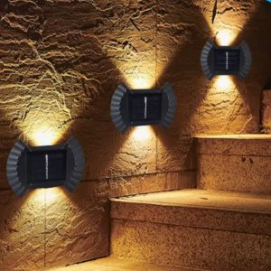 Set LED Solar cu Lumina Bidirectionala