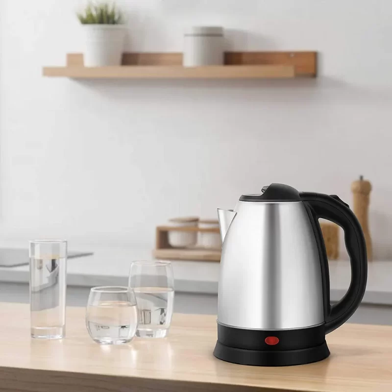Cana Fierbator Scarlett, Inox, 1500W, 2 L, Declansare Automata, Inox/Negru - imagine 2