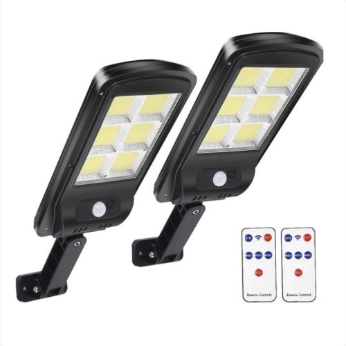 SET X2 Lampa CU Incarcare Solara 90W, 160 LED-URI COB, TELECOMANDA