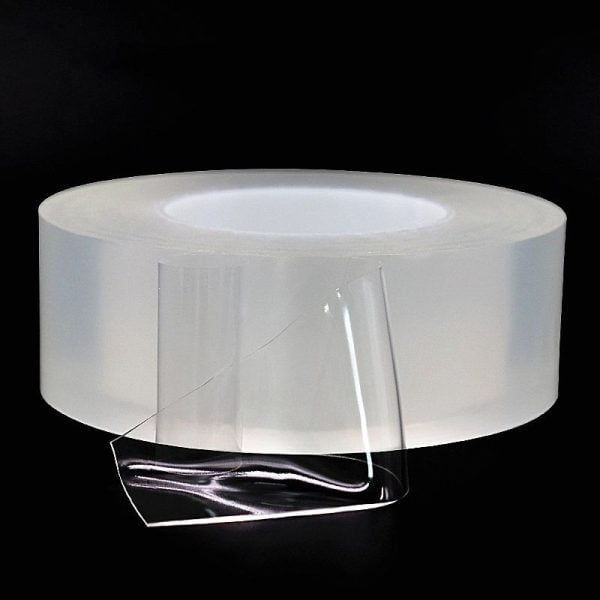 Bandă Dublu Adezivă Nano Magic Tape din Silicon, Reutilizabilă și Transparentă  1 + 1 - imagine 5