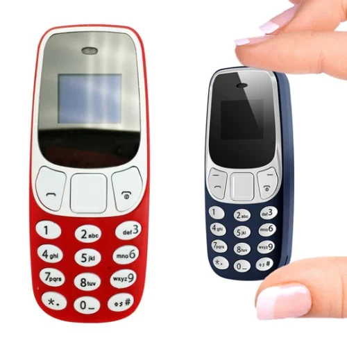Mini telefon mobil, Dual SIM, OLED, 7 cm, 30 grame, 350mAh