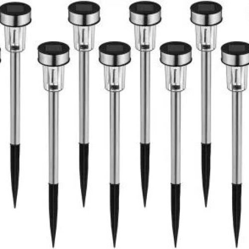 Pachet 10x Lampa Solara de Gradina INOX,