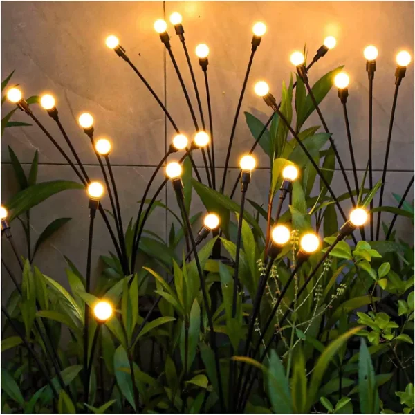 SET 2 x Lumini Solare Licurici 12 bulbi pentru Gradina Rezistente la Apa - imagine 5