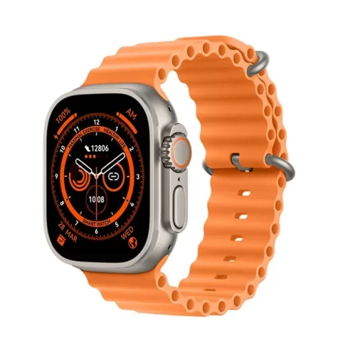 Ceas Smart Ultra Series 8 , NFC Bărbați Femei Apeluri Bluetooth Încărcare fără fir Brățară fitness Ecran HD de 2 inch