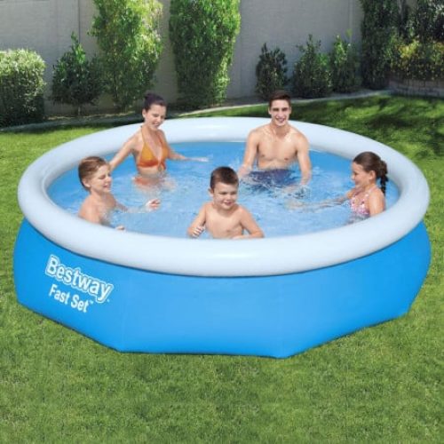 Piscină Bestway Gonflabilă Fast Set, 305 x 76 cm, rotundă, 3 Straturi grosime DURAPLUS