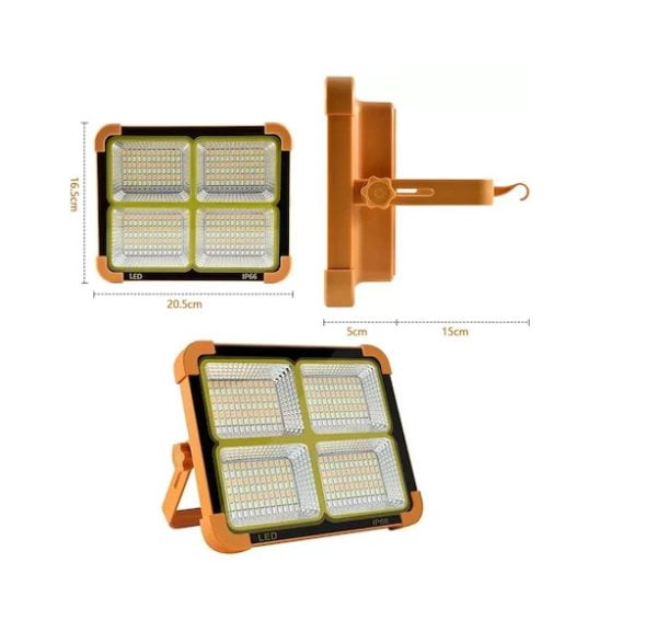 Lampa solara/Baterie externa pentru camping 200W - imagine 5