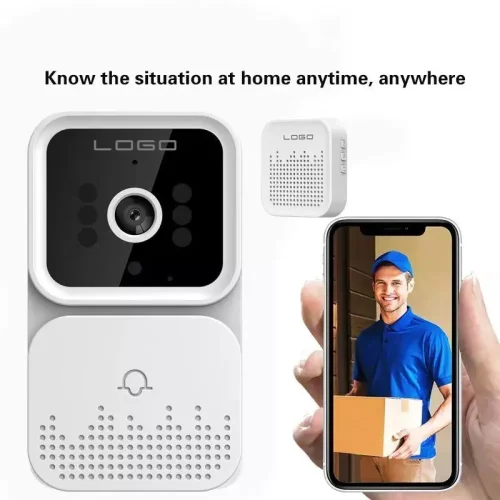 Sonerie cu Camera Inteligenta cu Vizivilitate Nocturna 1080 p, 800 mah, WIFI