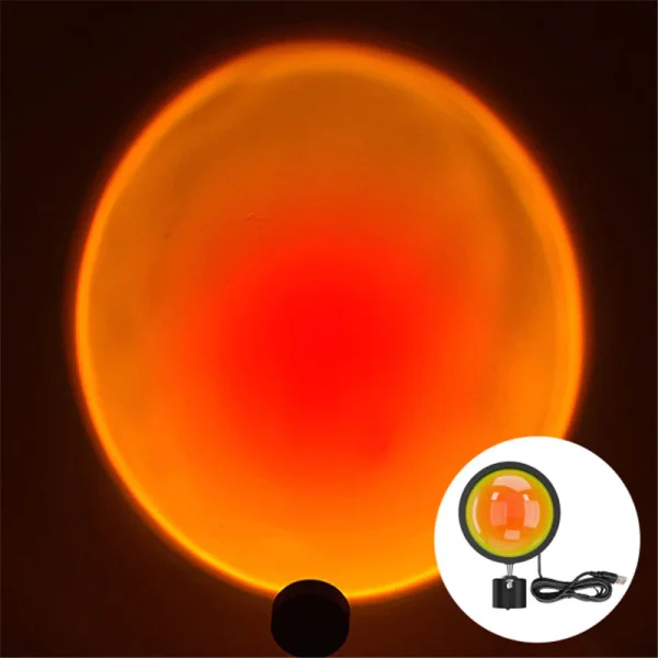 Proiector modern apus si lampa de noapte, Sunset Lamp - imagine 7